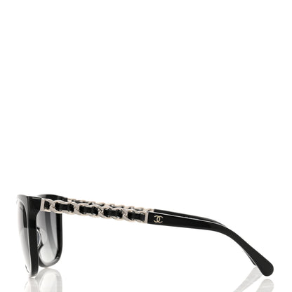 Chanel Cat Eye Chain Polarized Sunglasses 5260-Q-A Black 2 of 8