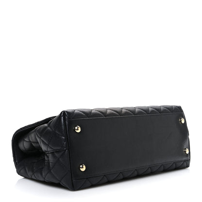 Chanel Caviar Quilted Small Coco Handle Flap Black 4 of 10