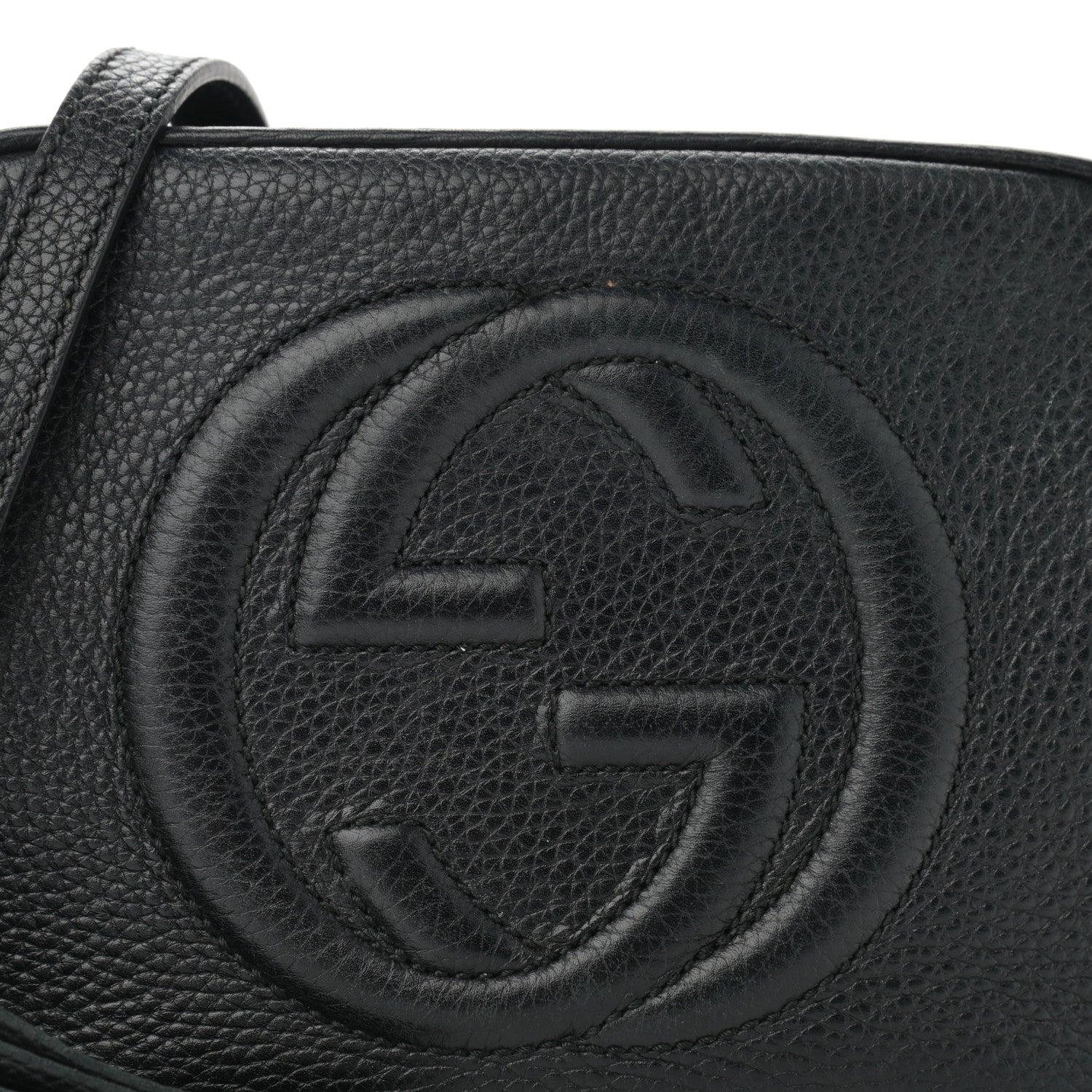 Gucci Pebbled Calfskin Small Soho Disco Bag Black 8 of 16
