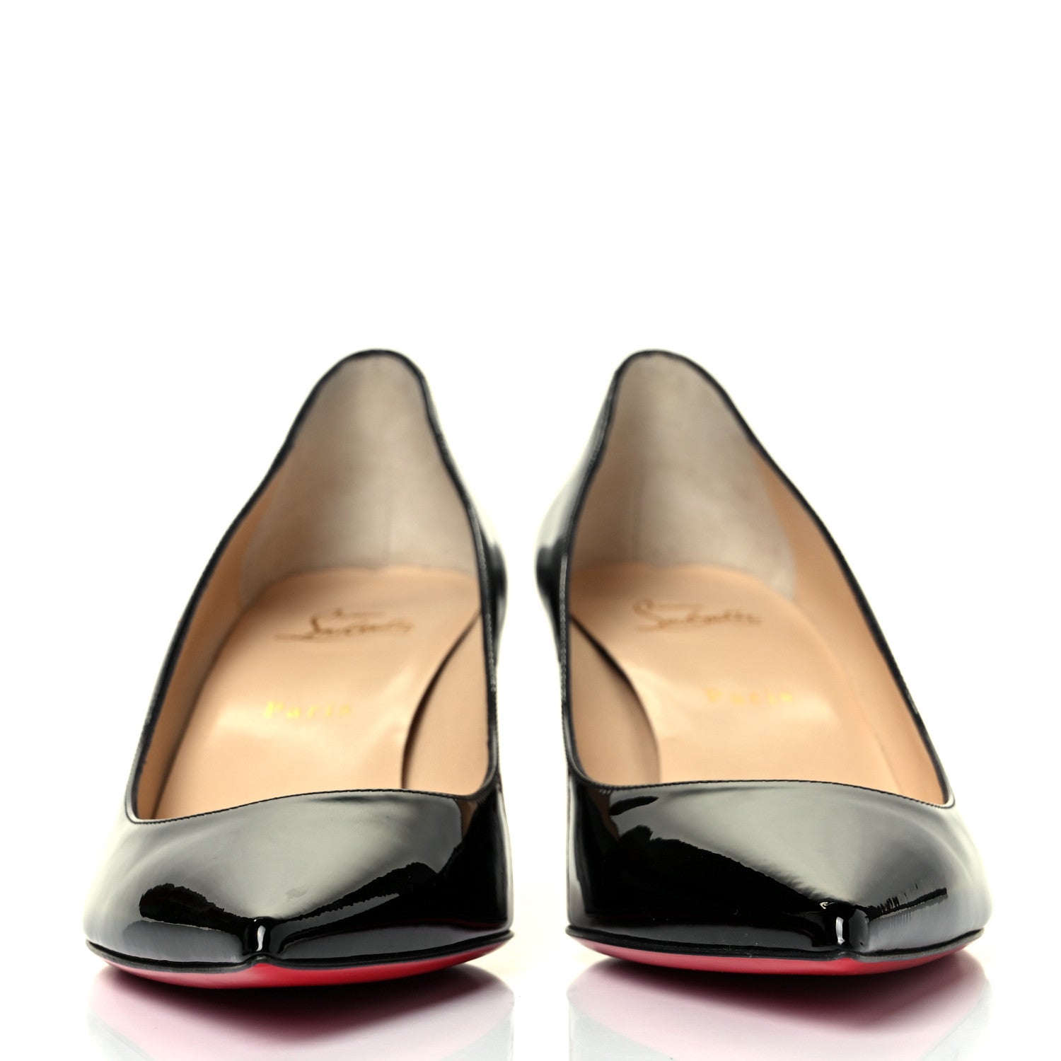 Christian Louboutin Patent Pigalle Follies 55 Pumps 41 Black 2 of 8