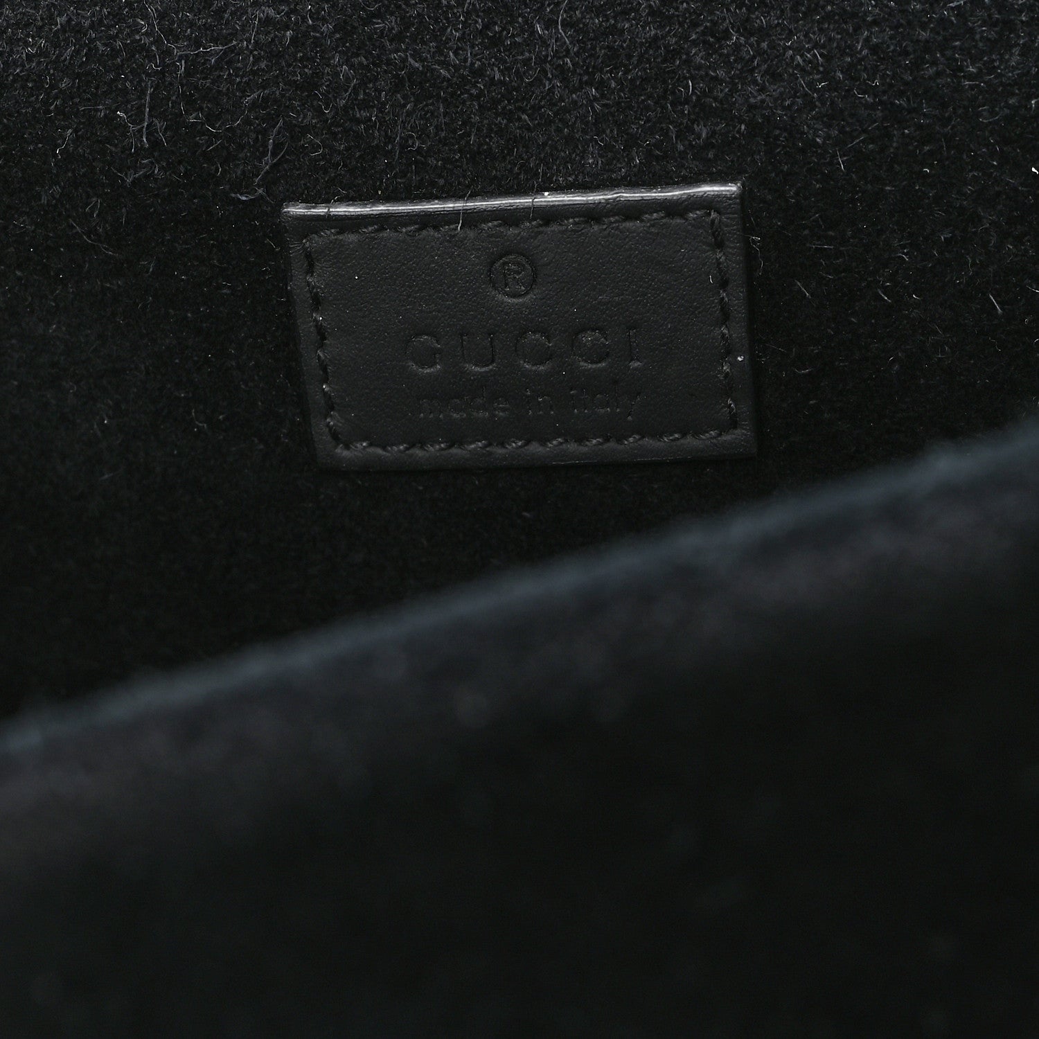 Gucci GG Supreme Monogram Suede Crystal Small Dionysus Shoulder Bag Beige Ebony Black 6 of 12