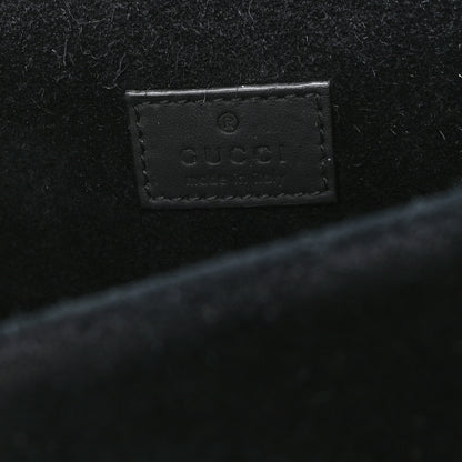 Gucci GG Supreme Monogram Suede Crystal Small Dionysus Shoulder Bag Beige Ebony Black 6 of 12