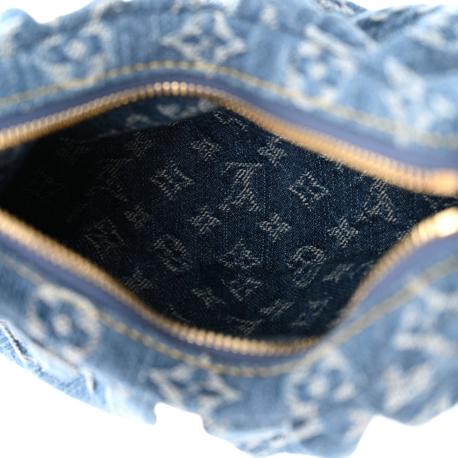 Louis Vuitton Monogram Denim Pochette Valley Blue 5 of 9