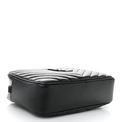 Saint Laurent Calfskin Matelasse Monogram Lou Camera Bag Black 4 of 10