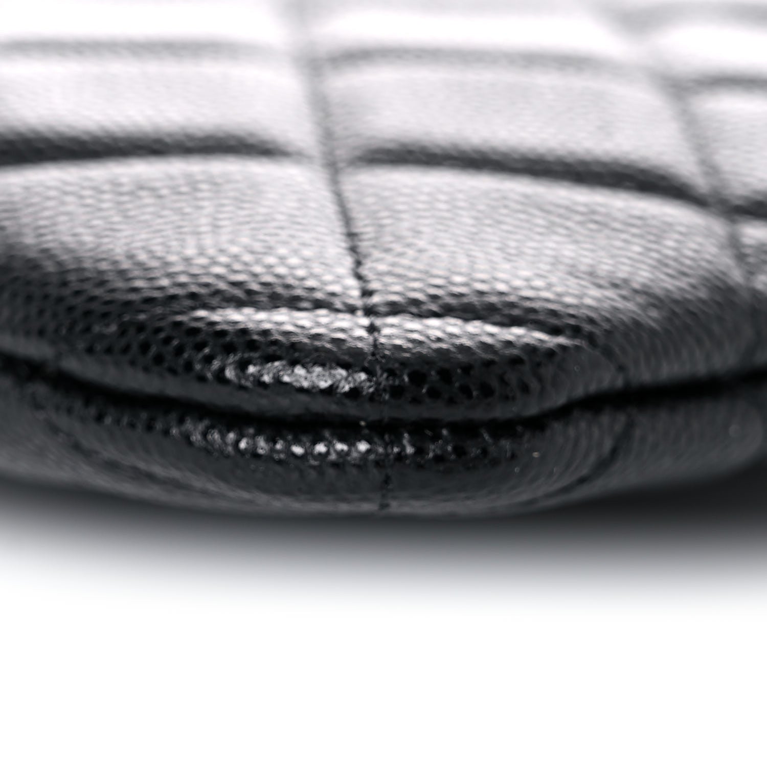 Chanel Caviar Quilted Medium Cosmetic Case Black 5 of 9