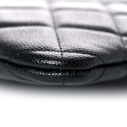 Chanel Caviar Quilted Medium Cosmetic Case Black 5 of 9