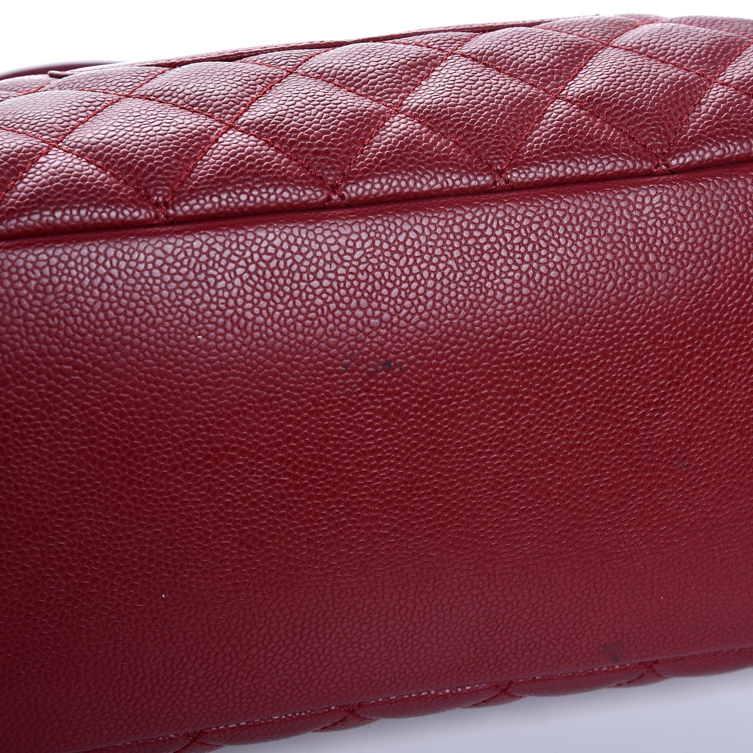 Chanel Caviar Quilted Grand Shopping Tote GST Red 10 of 10
