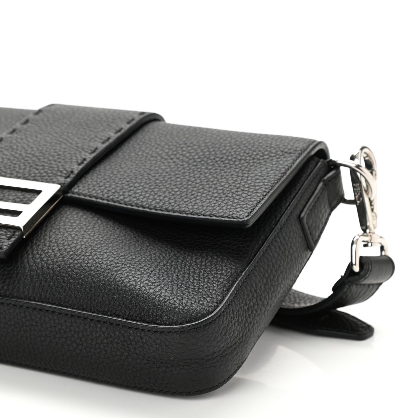 Cuoio Romano Selleria Belt Baguette Bag Black