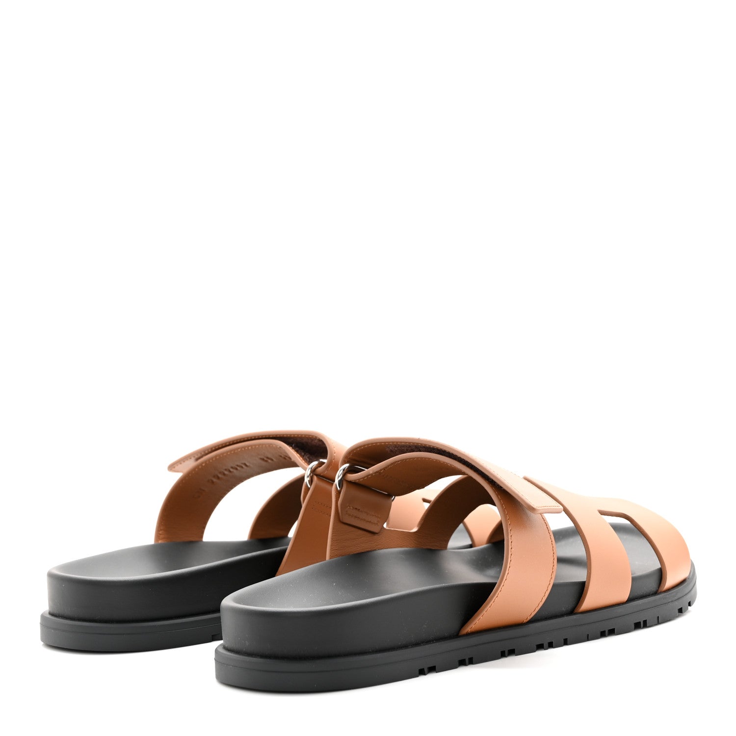 Hermes Calfskin Womens Chypre Sandals 39 Naturel 4 of 10