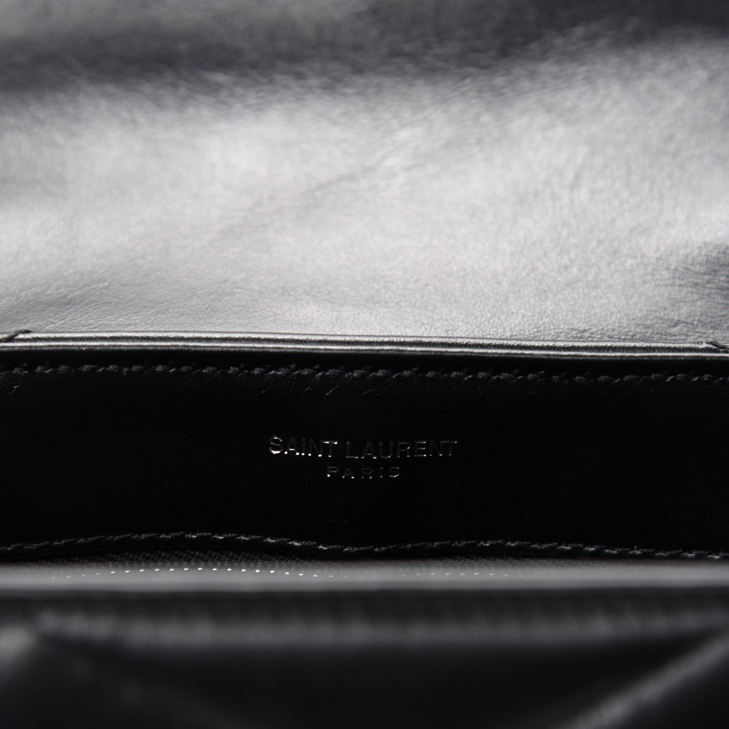 Saint Laurent Calfskin Y Quilted Monogram Toy Loulou Crossbody Bag Black 9 of 11