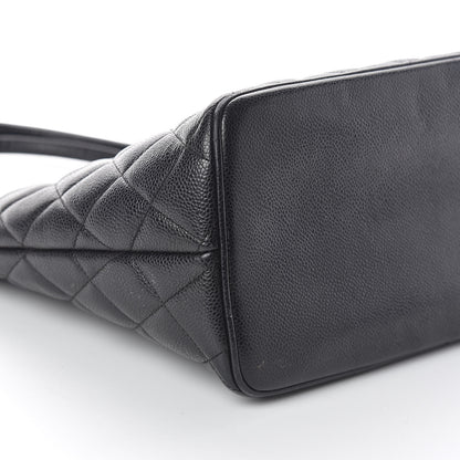 Chanel Caviar Quilted Medallion Tote Black 9 of 10