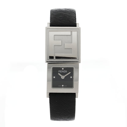 Fendi Stainless Steel Calfskin 20mm 5500L Quartz Watch Black 2 of 5