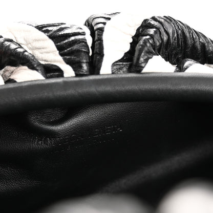 Bottega Veneta Nappa Zebra Print The Pouch Oversized Clutch White Black 6 of 10