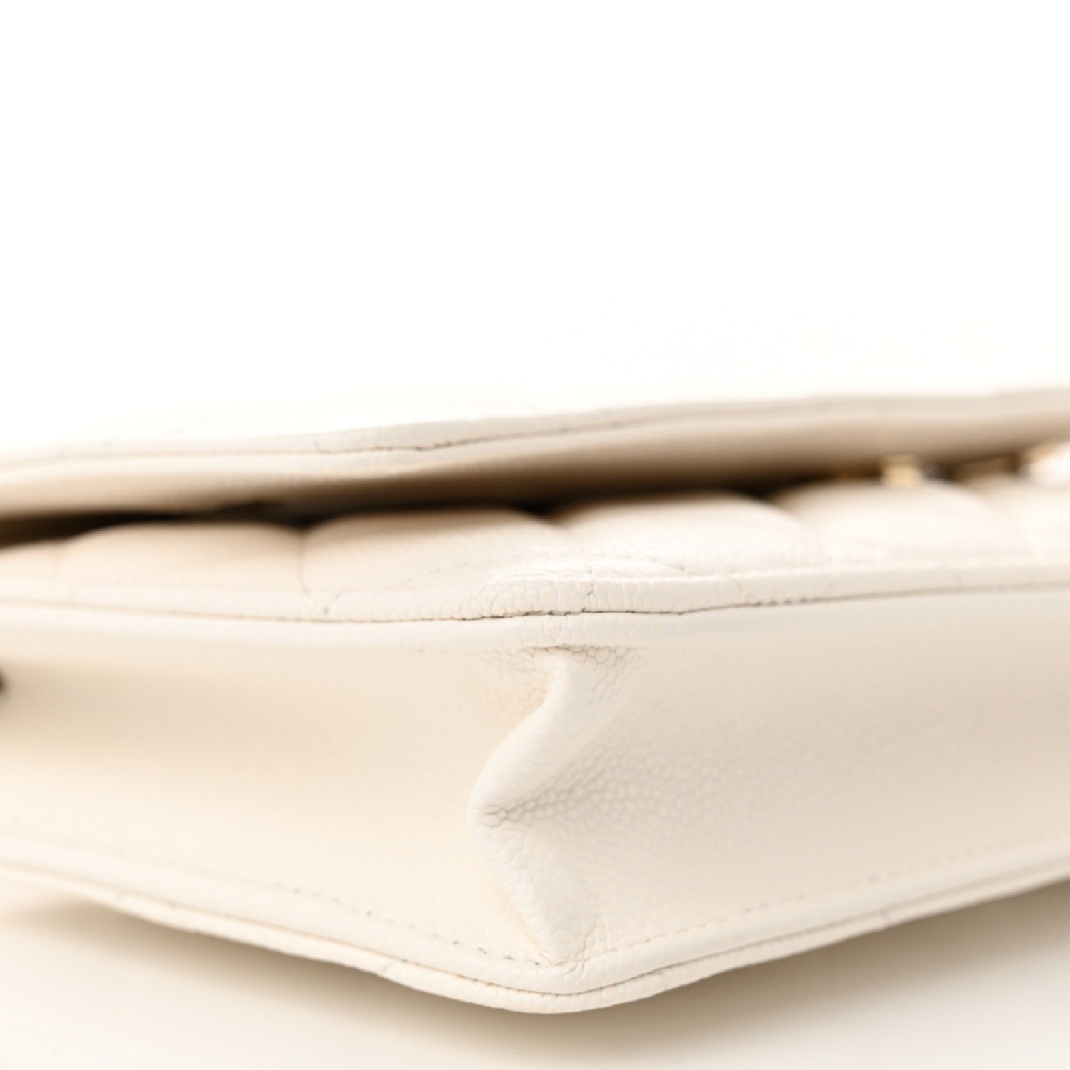 Chanel Caviar Quilted Wallet On Chain WOC White 10 of 12