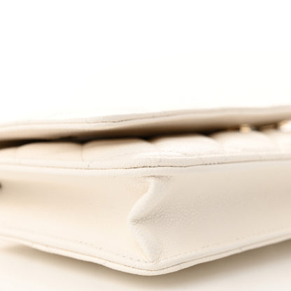 Chanel Caviar Quilted Wallet On Chain WOC White 10 of 12