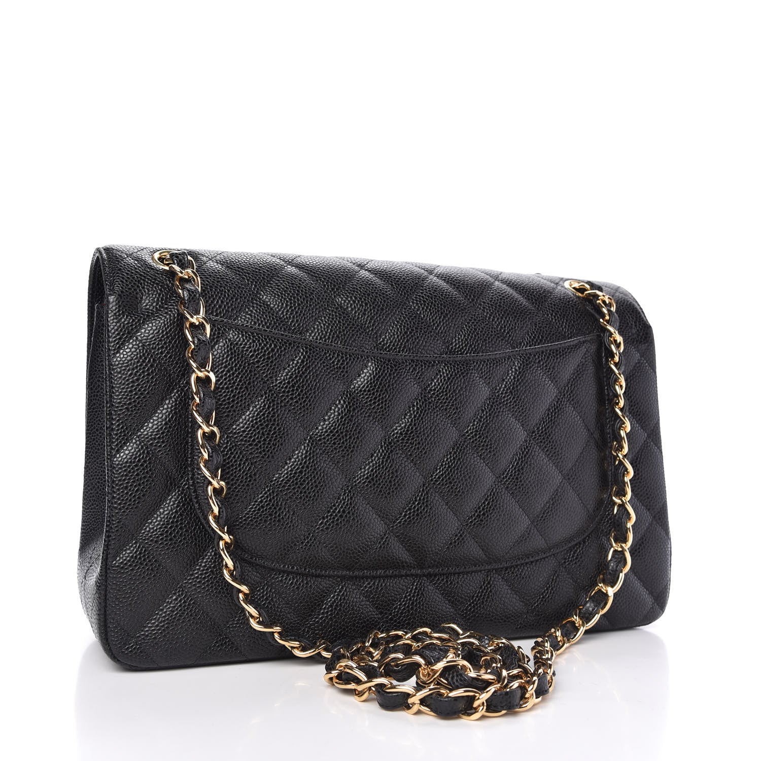 Chanel Caviar Quilted Jumbo Double Flap Black 3 of 11