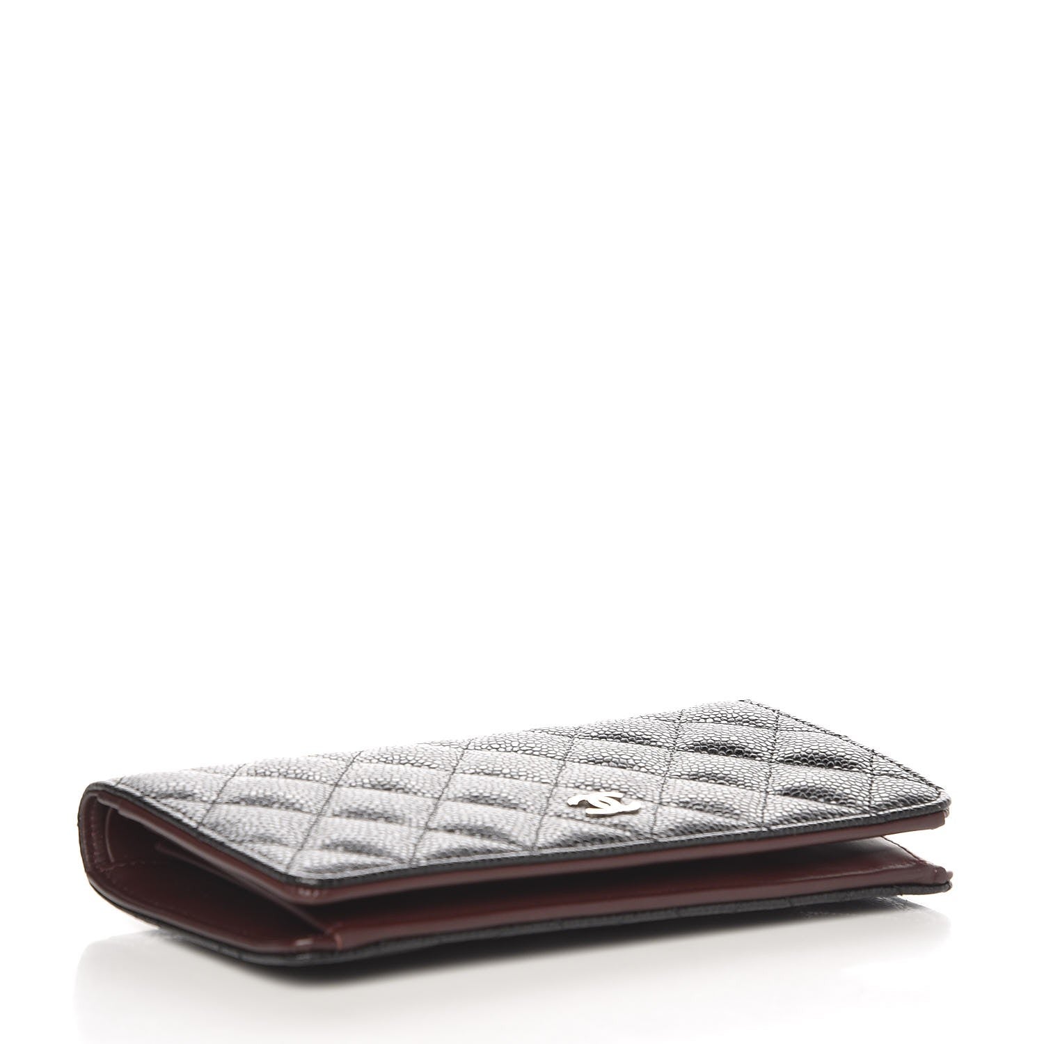 Chanel Caviar Quilted Yen Wallet Black 4 of 9