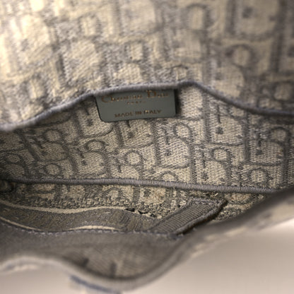 Christian Dior Oblique Slim Saddle Pouch Grey 5 of 9