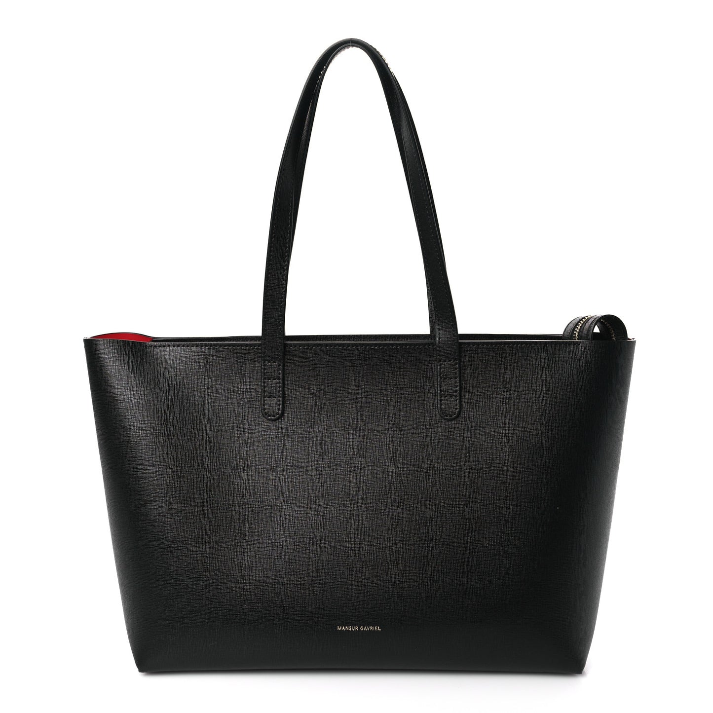Saffiano Large Shopping Tote Black Flamma