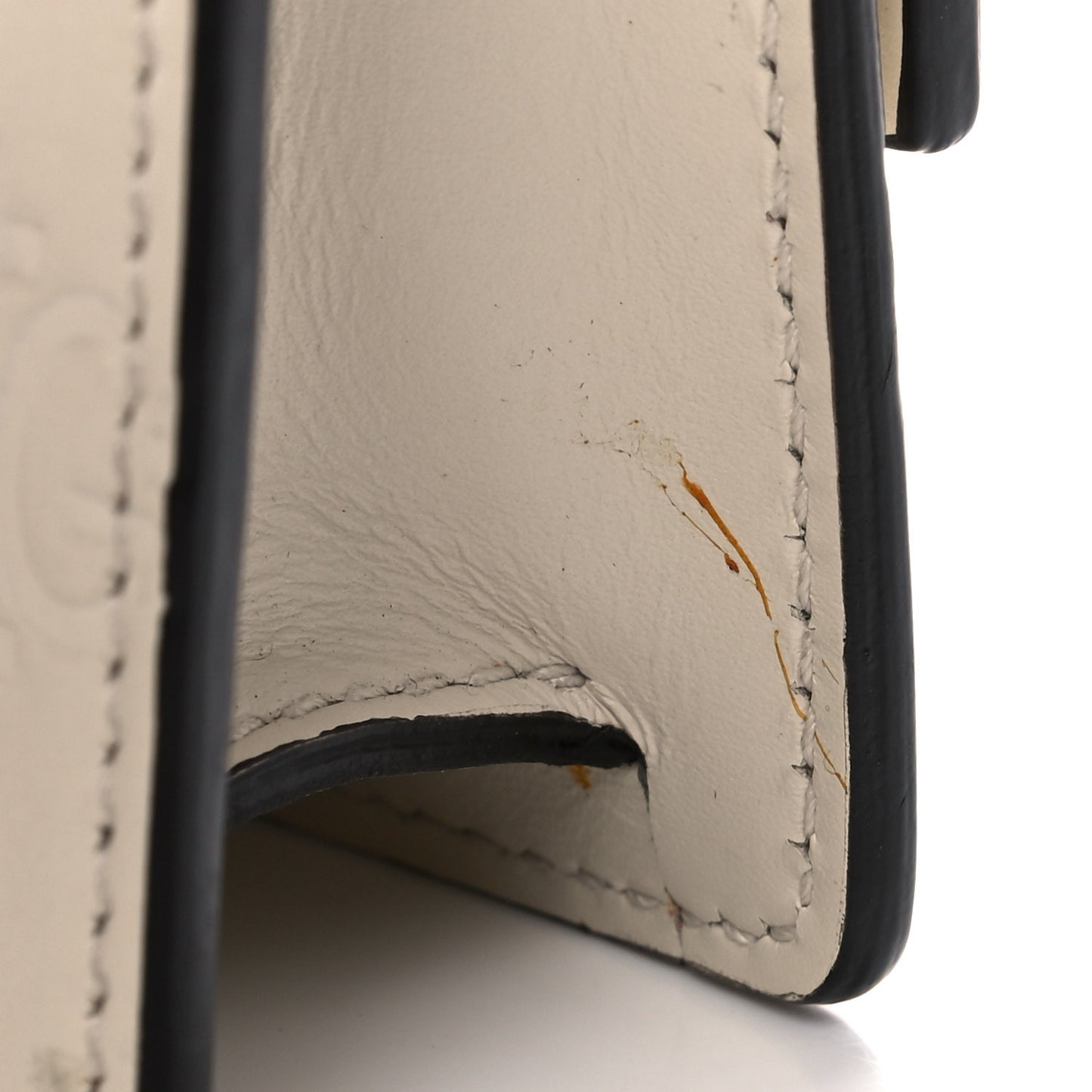 Guccissima Mini Cherry Chain Bag White