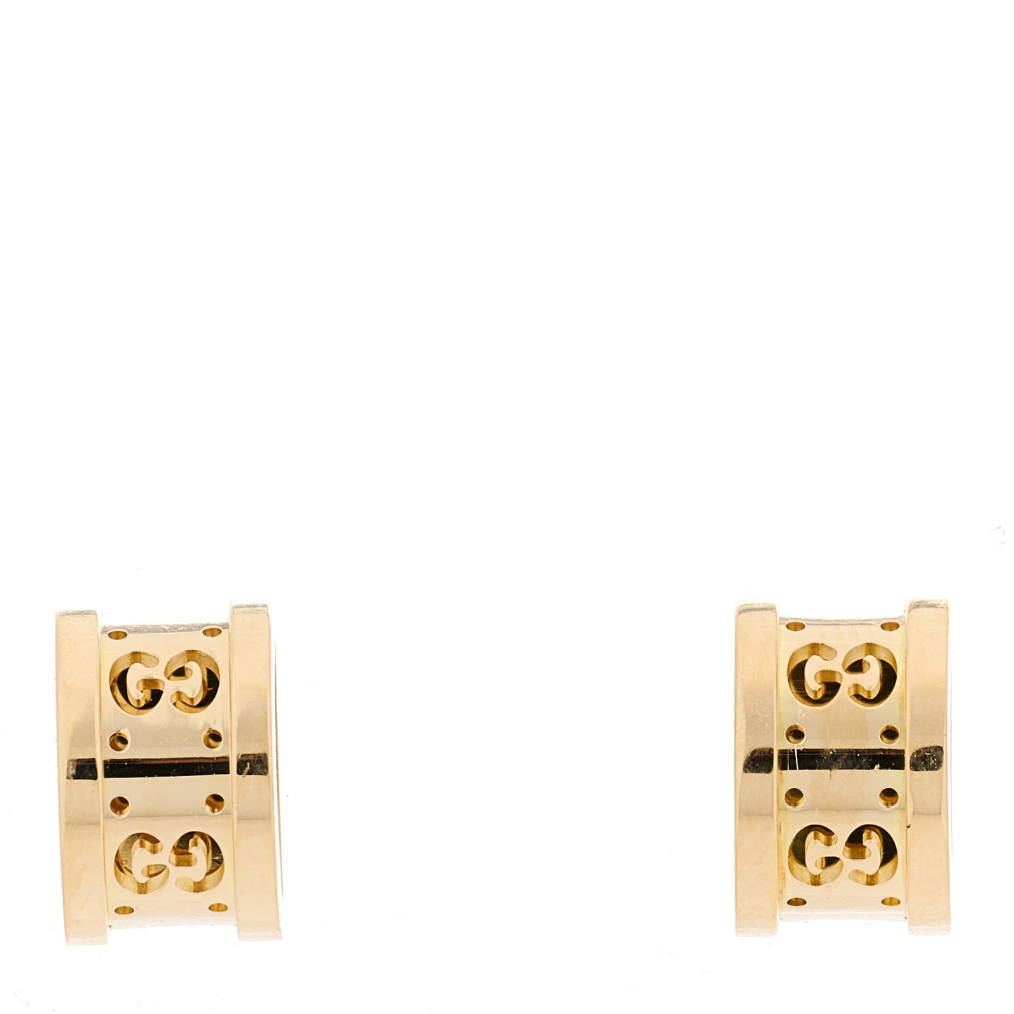 18K Yellow Gold Icon Twirl Earrings