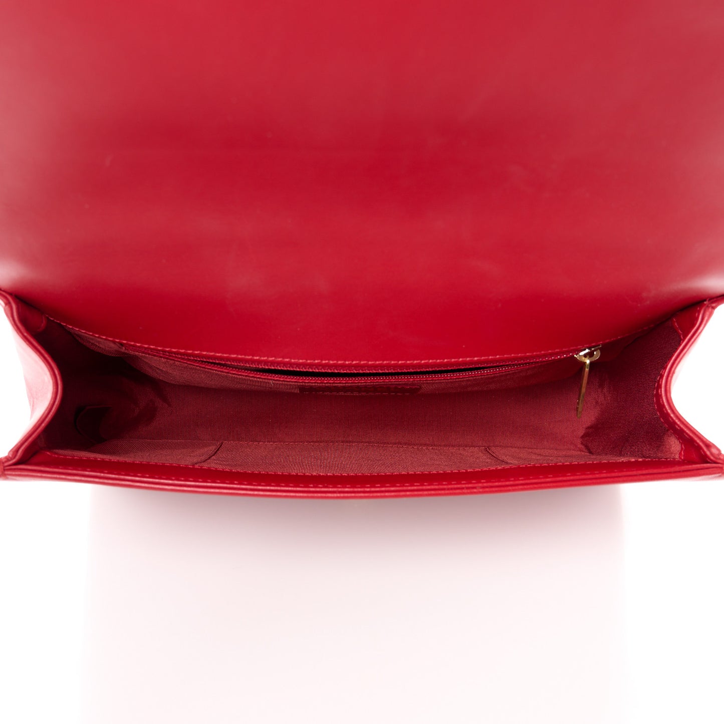 Lambskin Quilted New Medium Boy Flap Red