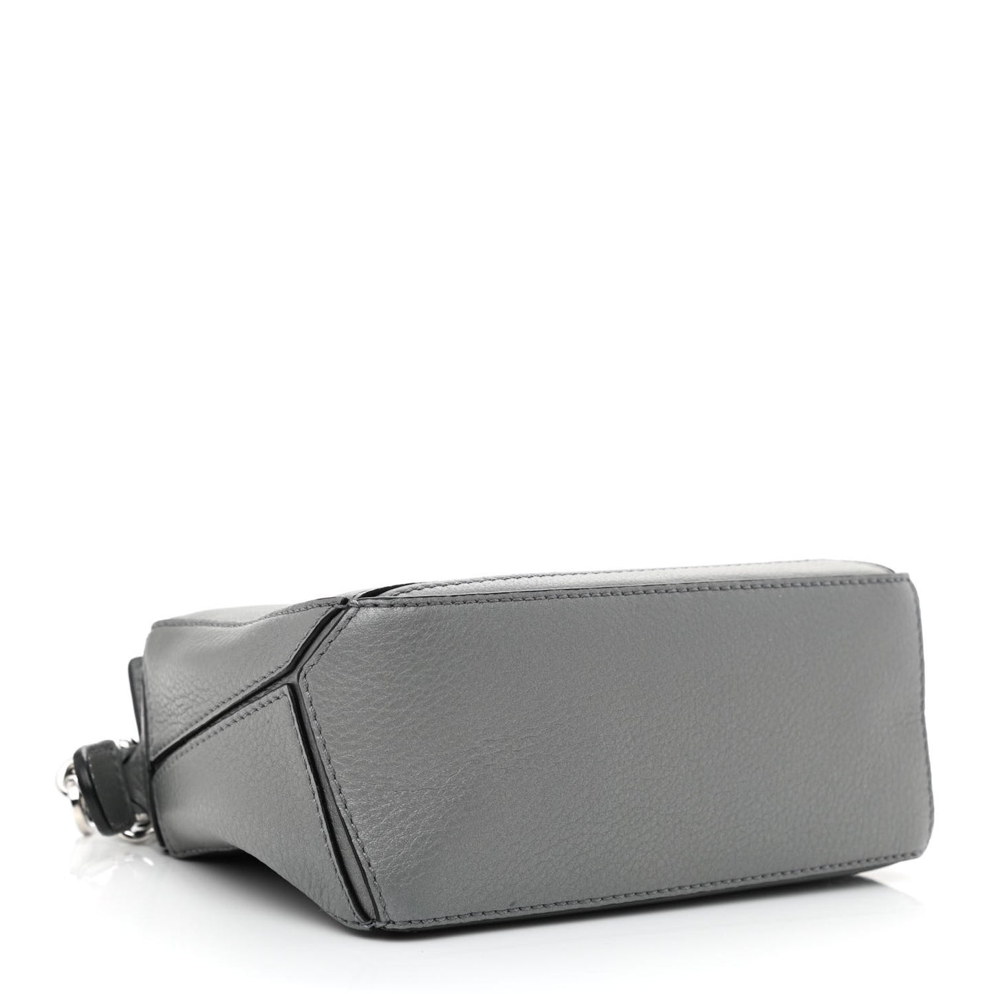 Metallic Calfskin Mini Puzzle Bag Gunmetal