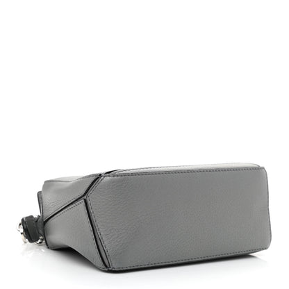 Loewe Metallic Calfskin Mini Puzzle Bag Gunmetal 4 of 11