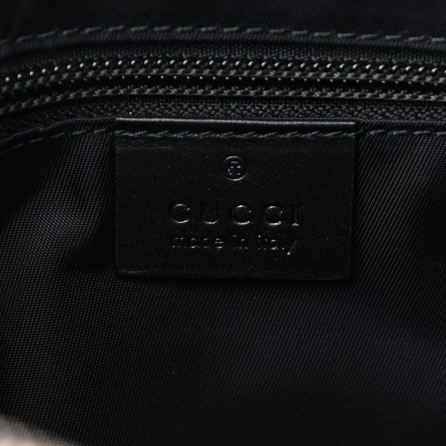 GG Supreme Monogram Web Messenger Bag Black