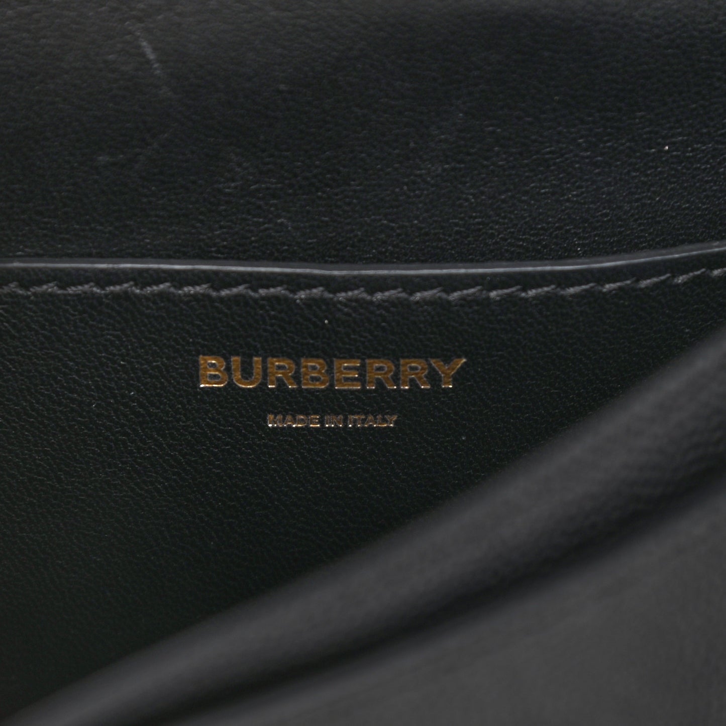 Grained Calfskin Mini TB Bag Black