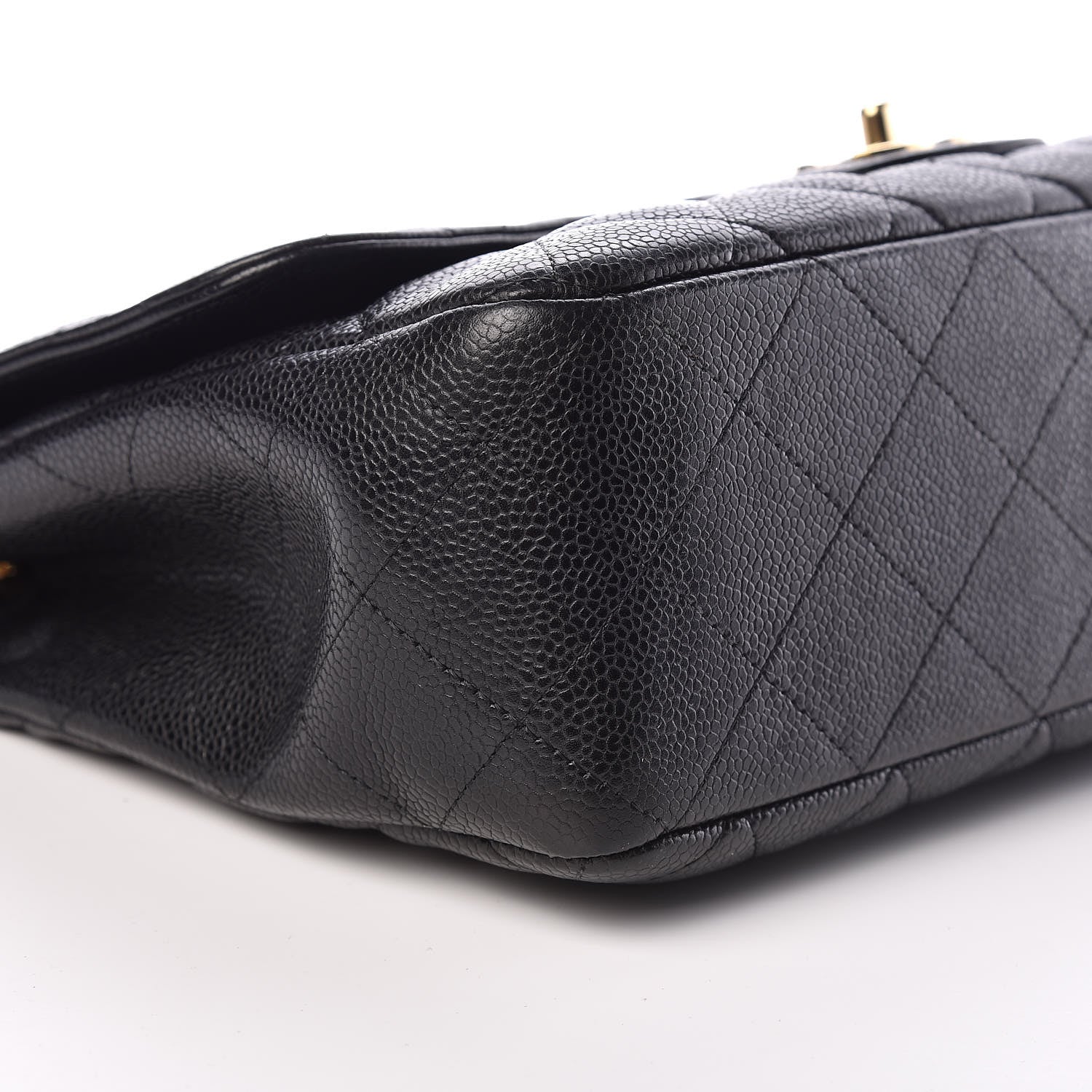 Chanel Caviar Quilted Jumbo Single Flap Black 5 of 9