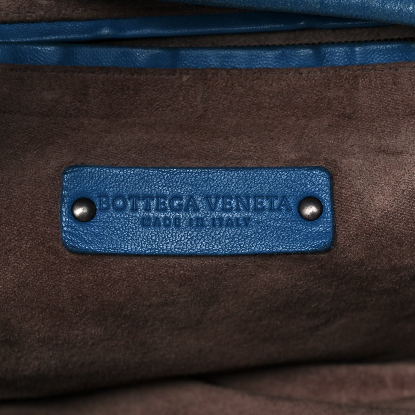 Nappa Intrecciato Large Veneta Hobo Signal Blue