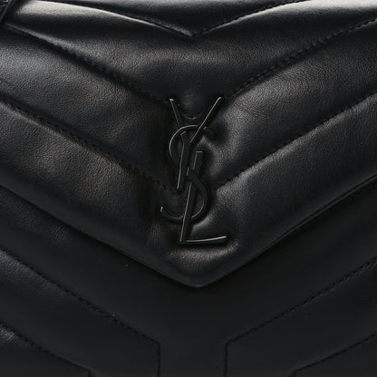 Saint Laurent Calfskin Y Quilted Monogram Toy Loulou Crossbody Bag Black 7 of 9