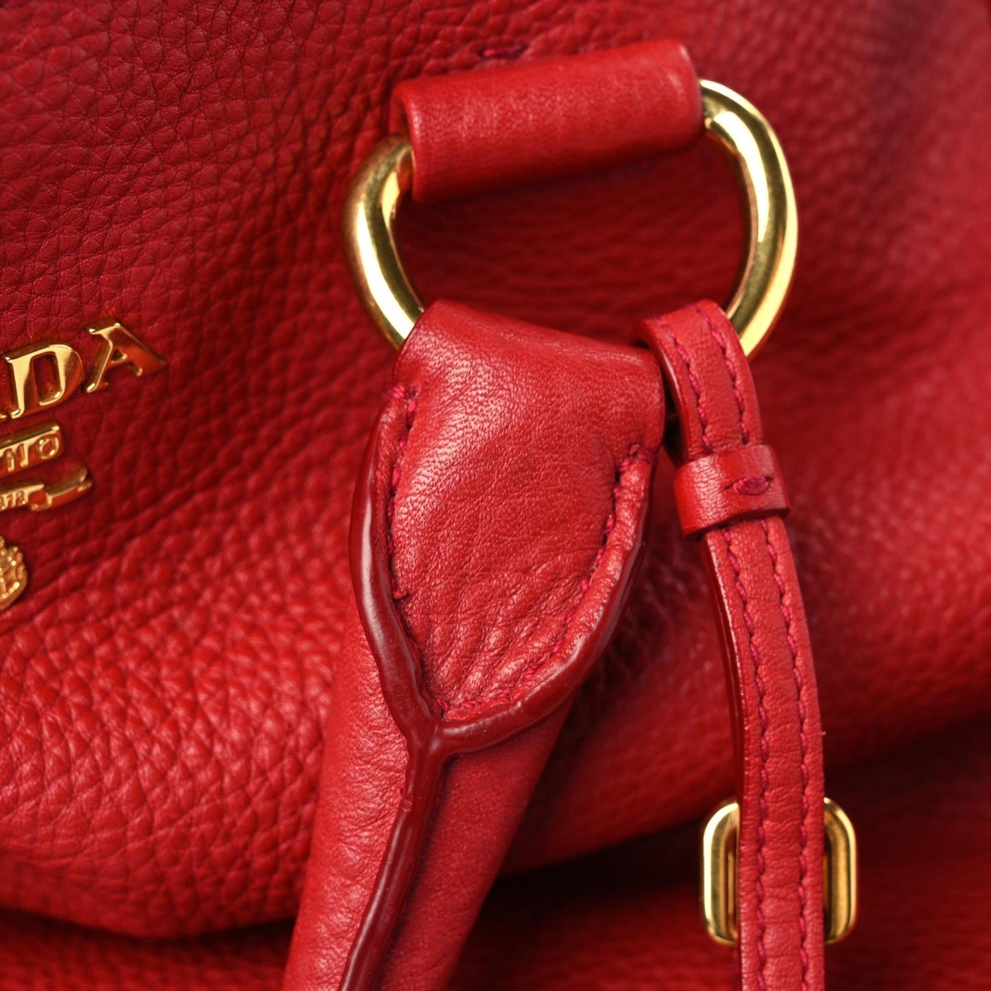 Vitello Daino Tote Rosso