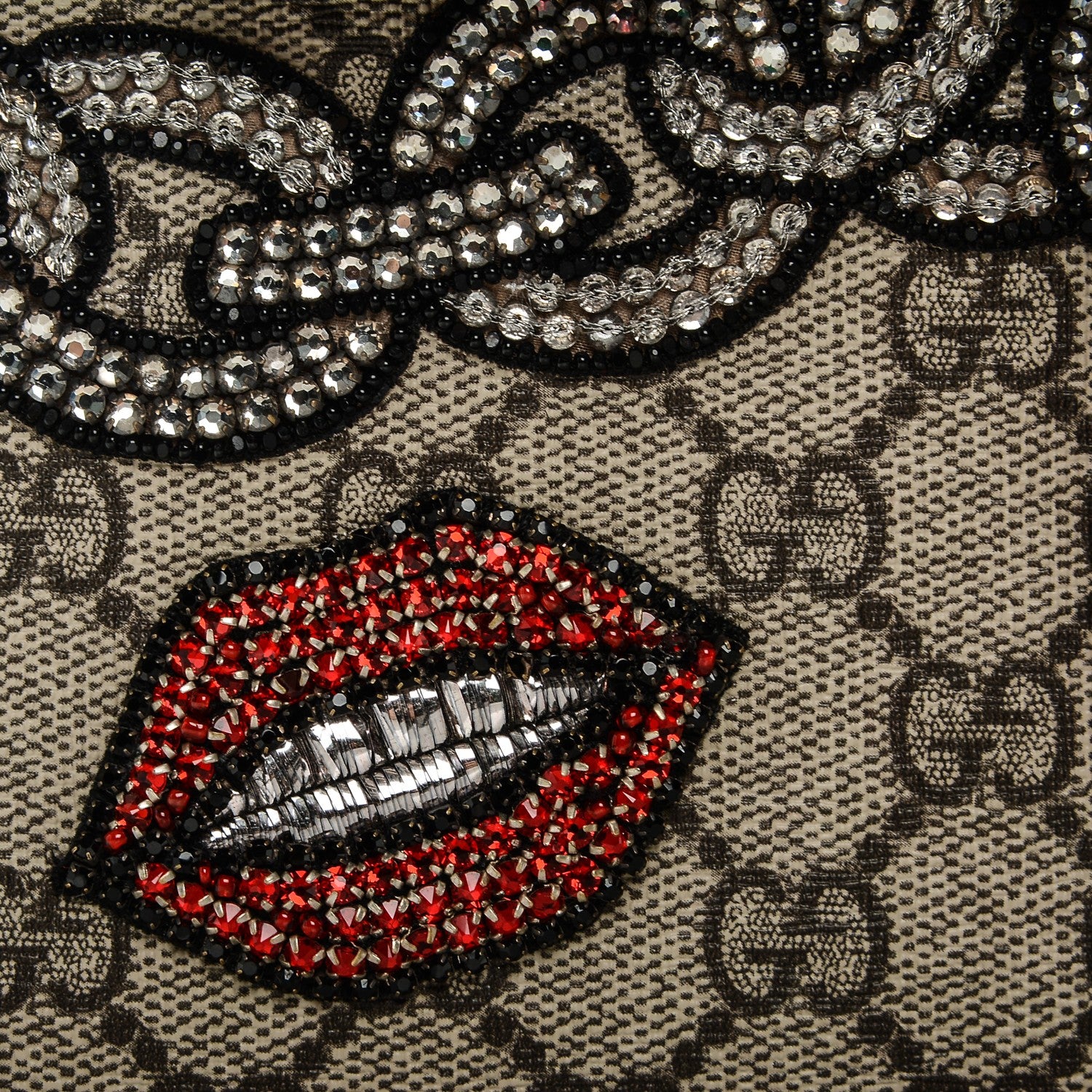 Gucci GG Supreme Monogram Embroidered Medium Dionysus Shoulder Bag Beige Multi 8 of 9