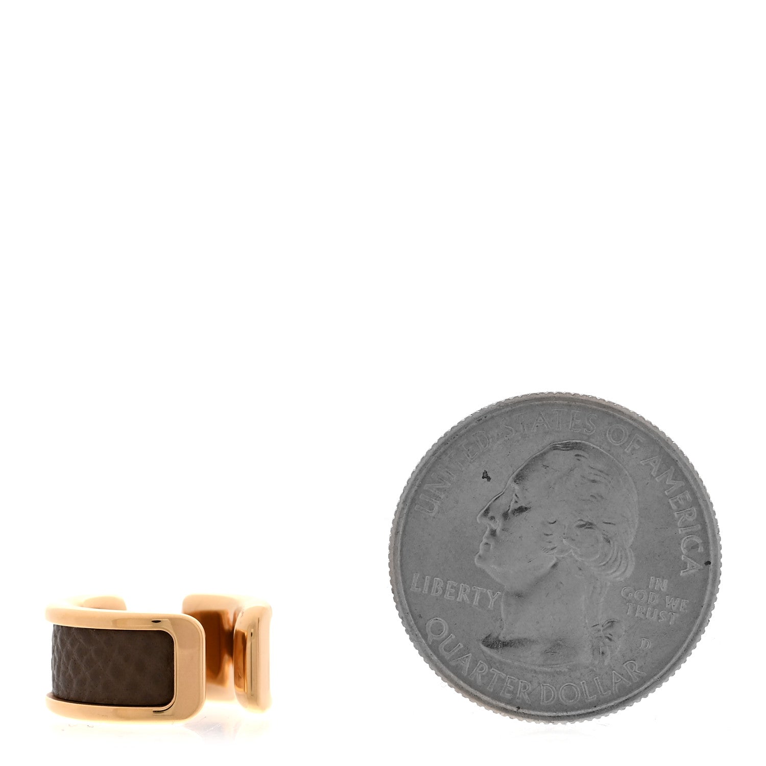Hermes Epsom Olympe Ear Cuff PM Etoupe 2 of 4