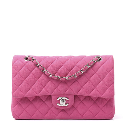Chanel Iridescent Caviar Quilted Medium Double Flap Pink 1 of 12