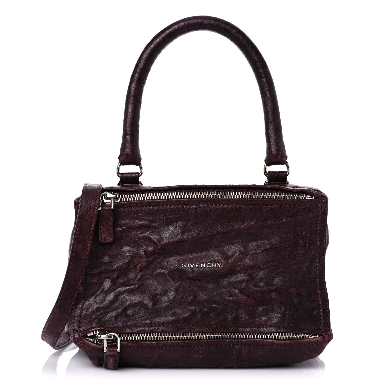 Givenchy Tumbled Sheepskin Small Pandora Oxblood 1 of 18