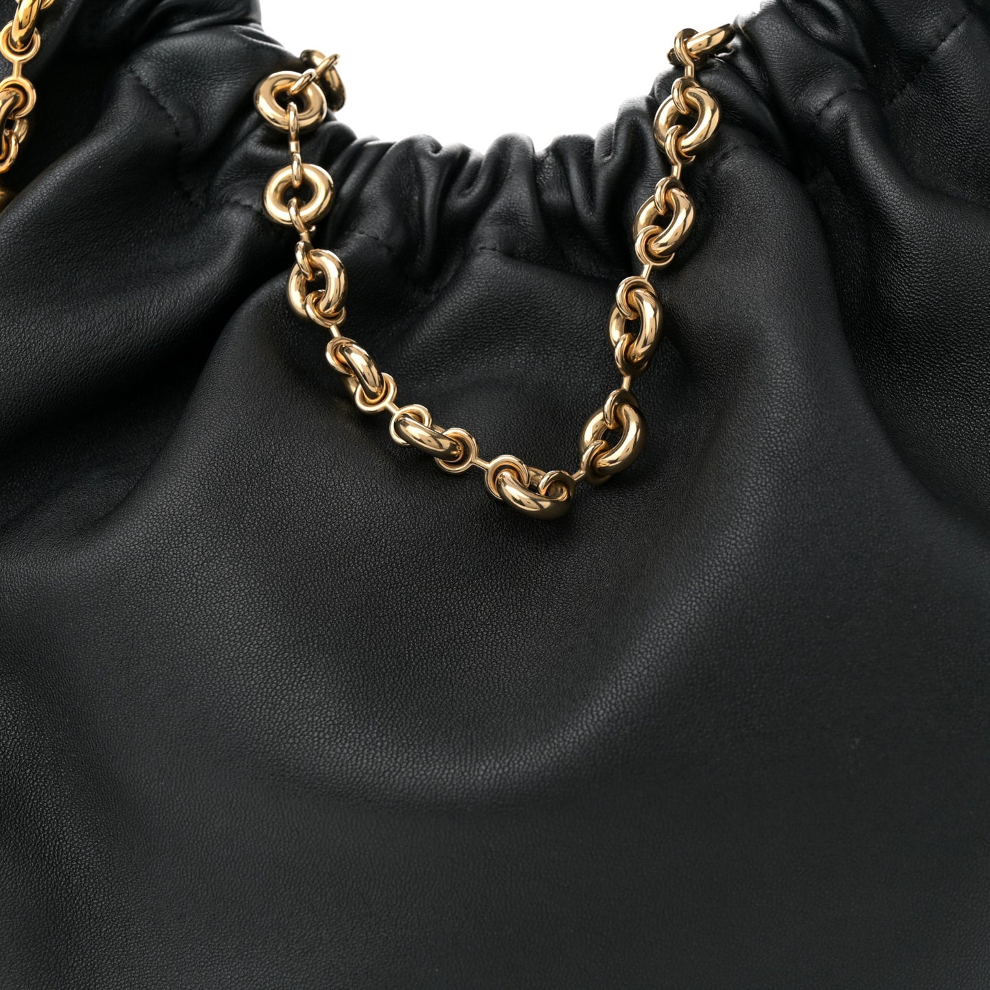 Buttery Nappa Medium Squeeze Bag Black