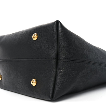 Louis Vuitton Grained Calfskin Low Key Hobo MM Black 9 of 9