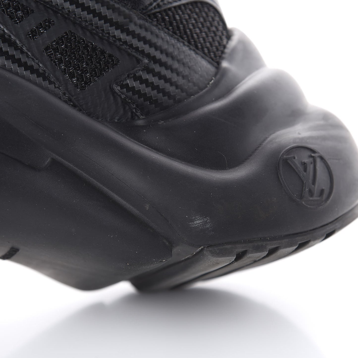 Calfskin Technical Nylon LV Archlight Sneakers 40 Black