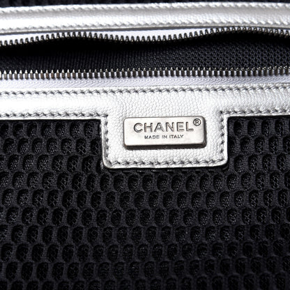 Chanel Metallic Caviar Quilted Coco Case Trolley Silver 7 of 9