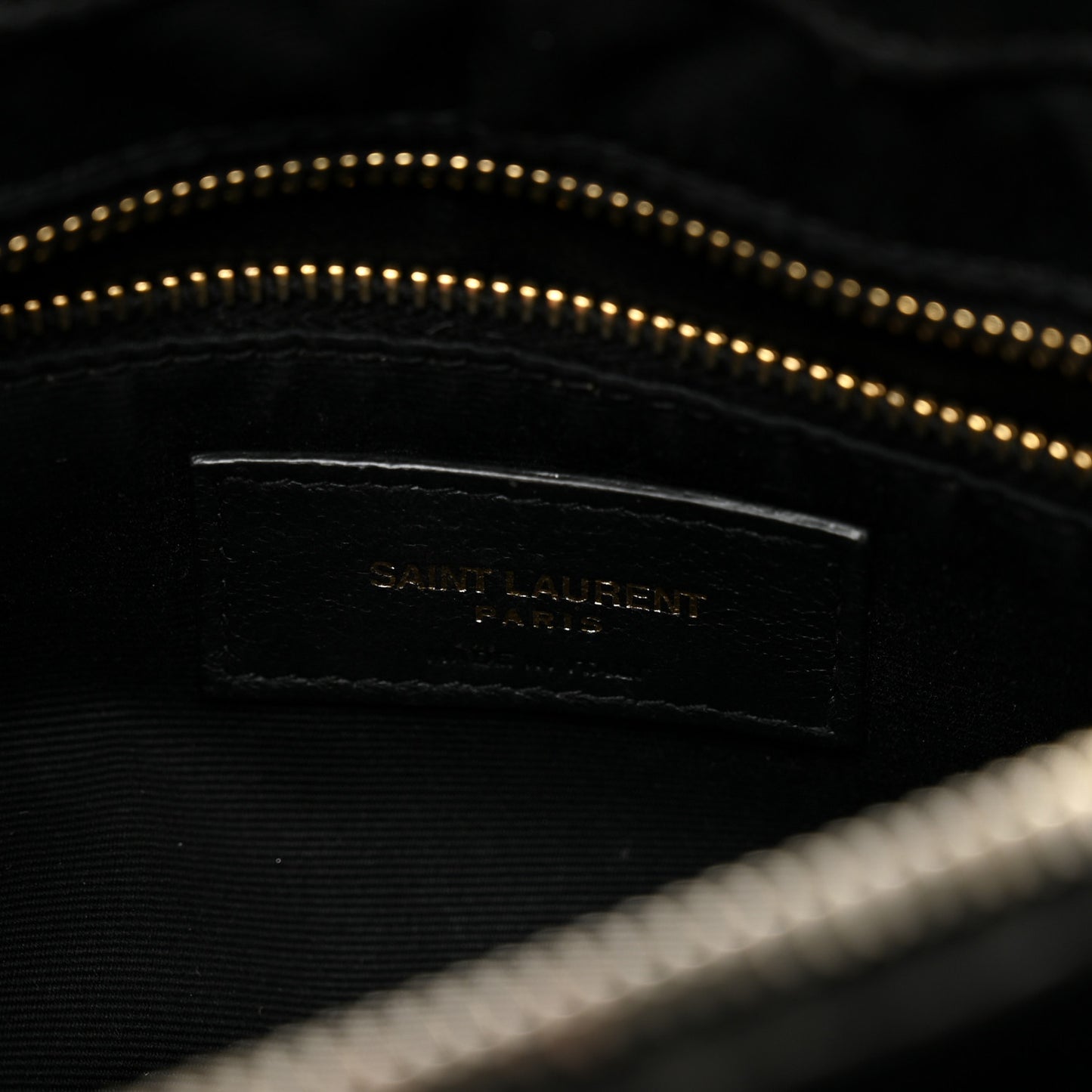 Calfskin Y Quilted Monogram Medium Loulou Chain Satchel Black