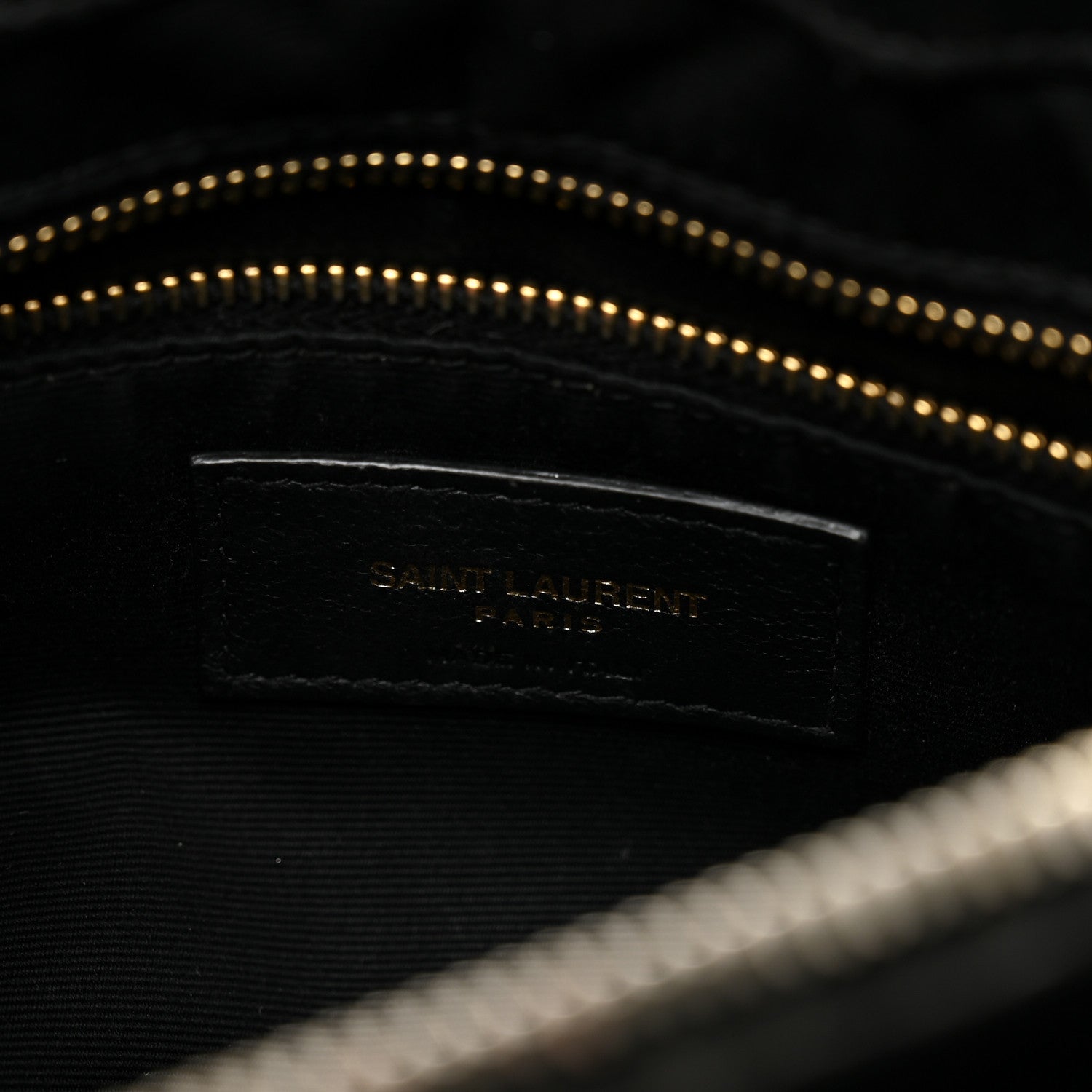 Saint Laurent Calfskin Y Quilted Monogram Medium Loulou Chain Satchel Black 6 of 11