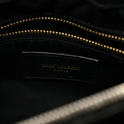 Saint Laurent Calfskin Y Quilted Monogram Medium Loulou Chain Satchel Black 6 of 11