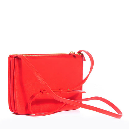 Celine Goatskin Small Trio Crossbody Bag Alizarin 3 of 9