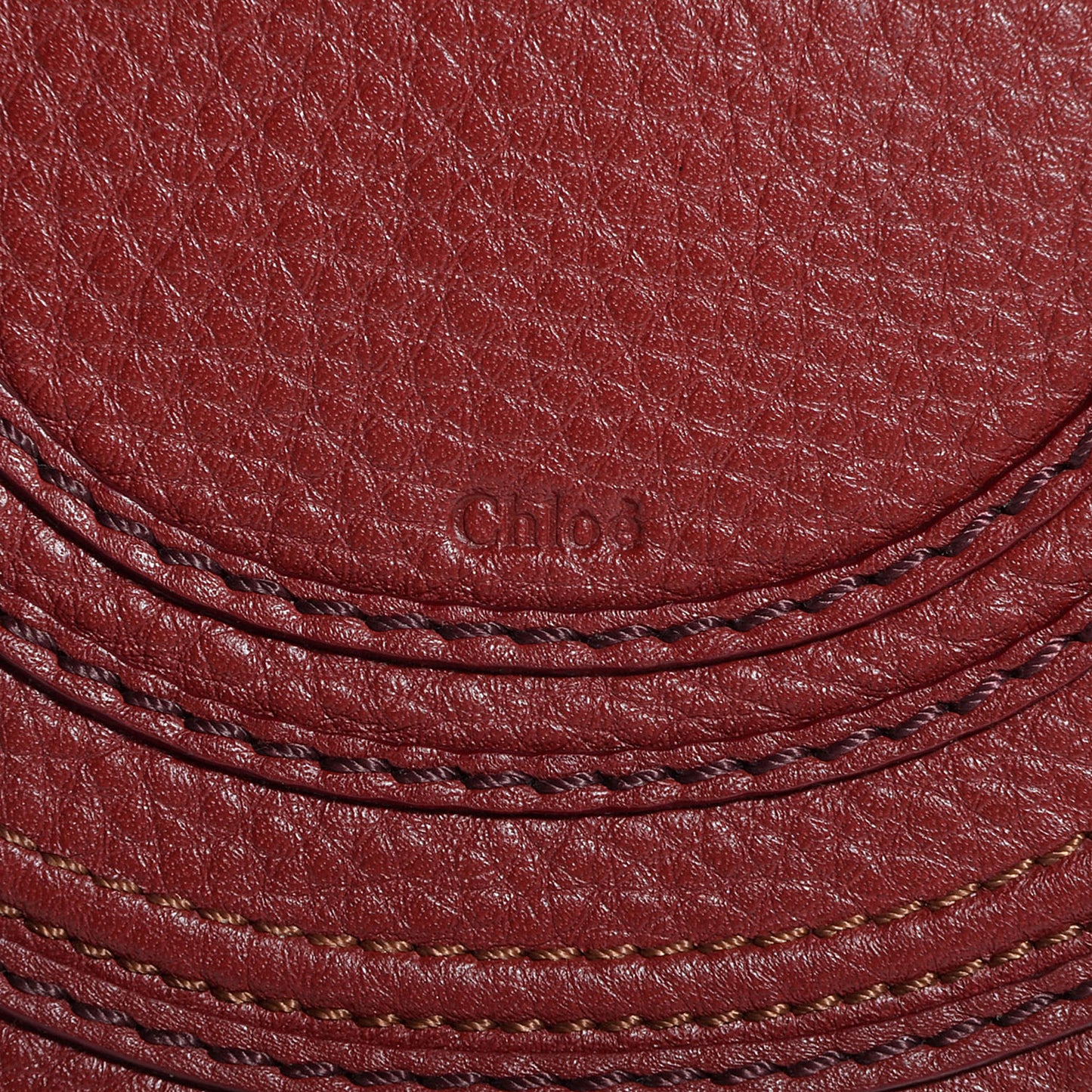 Calfskin Mini Marcie Round Crossbody Bag Berry Cupcake