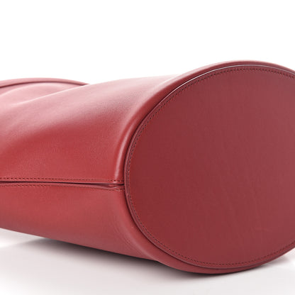 Celine Smooth Calfskin Clasp Bucket Bag Red 7 of 8
