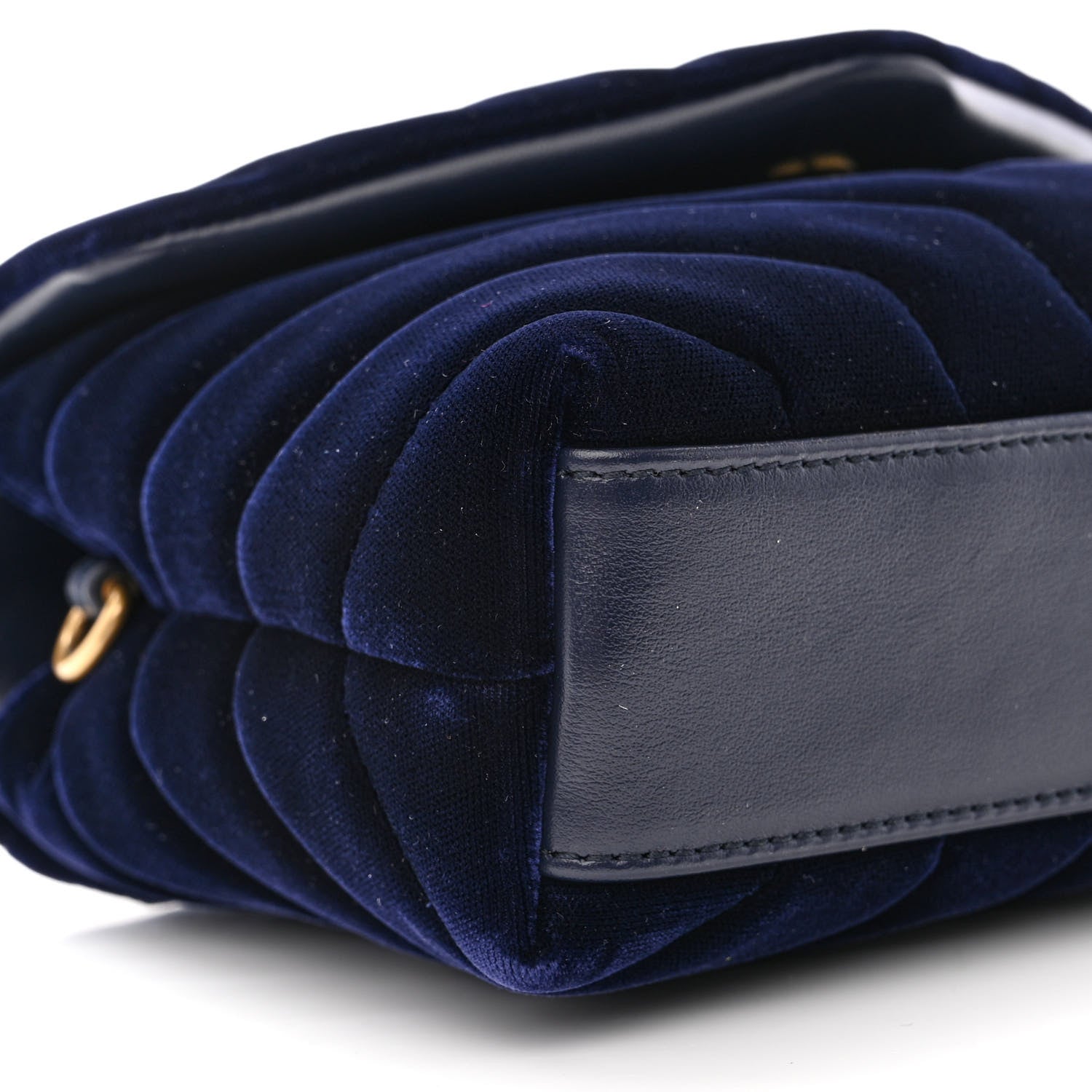 Saint Laurent Velvet Y Quilted Monogram Toy Loulou Crossbody Bag Deep Marine 9 of 10