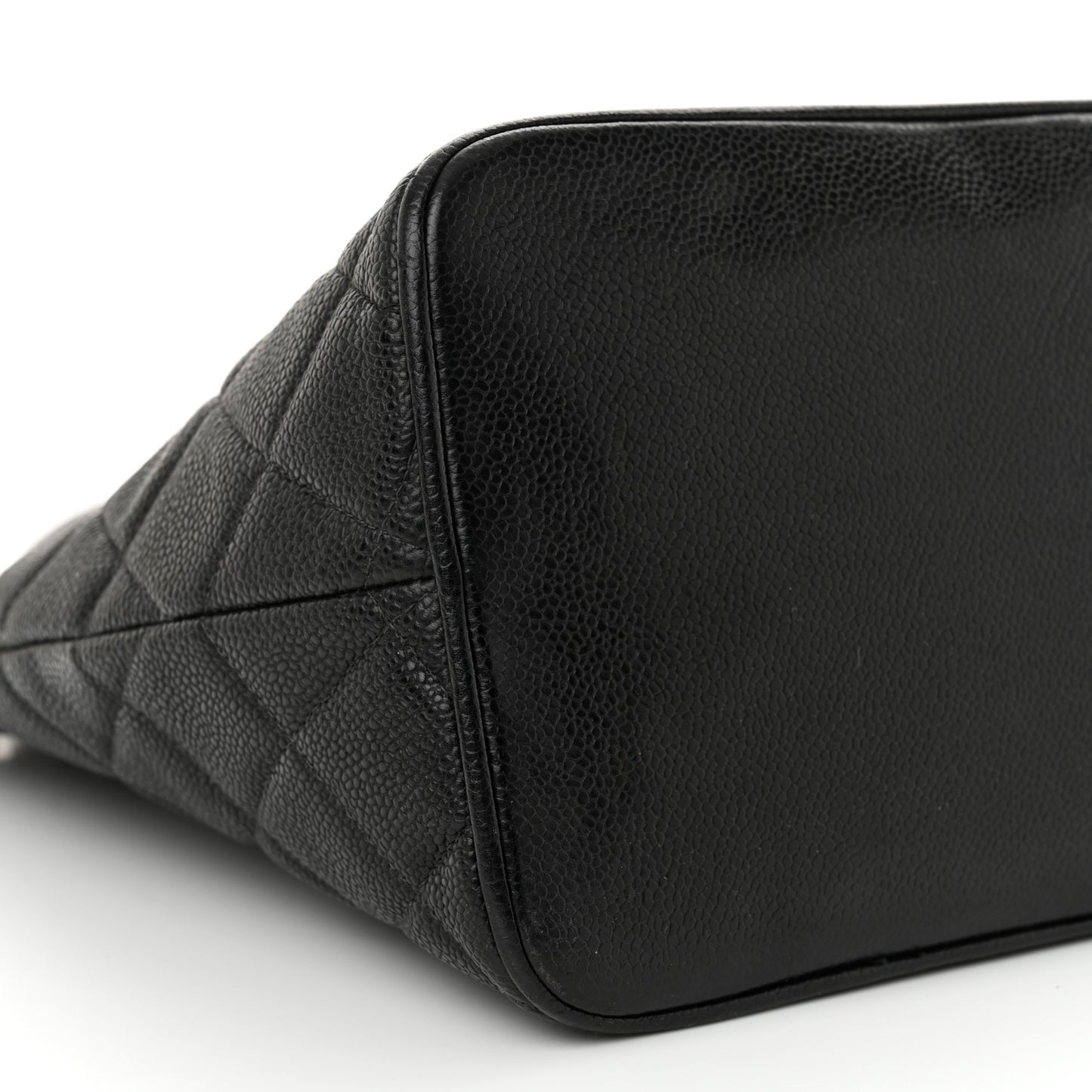 Caviar Quilted Medallion Tote Black